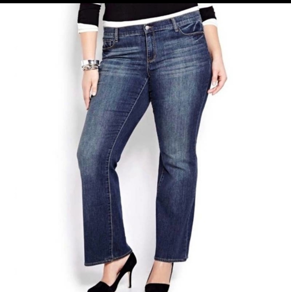 DKNY Soho crop mid rise jeans size 14 petite